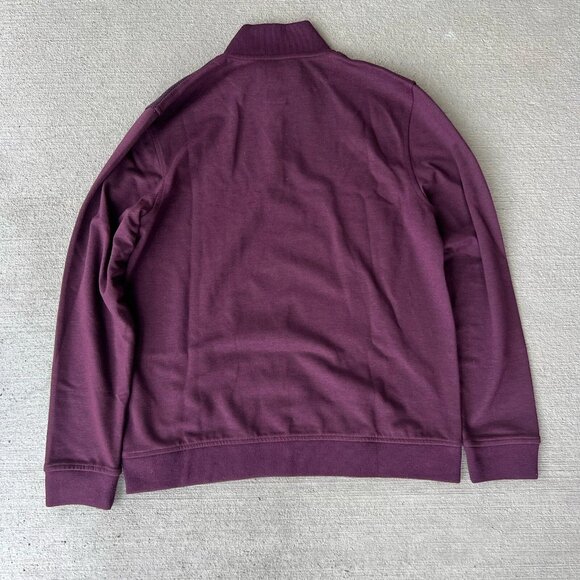 Ted Baker London Men’s 1/4 Zip Pullover Sweater Maroon Size 4 (L) - Picture 4 of 5